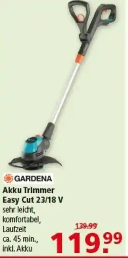 Multi Markt GARDENA Akku Trimmer Easy Cut 23/18 V Angebot