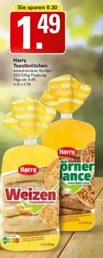 WEZ Harry Toastbrötchen Angebot