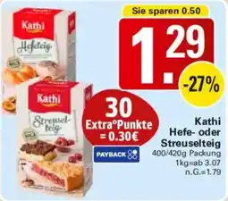 WEZ Kathi Hefe- oder Streuselteig Angebot