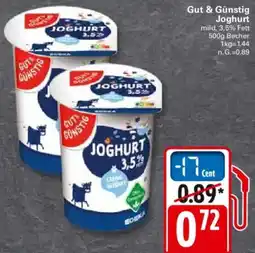 WEZ Gut & Günstig Joghurt Angebot