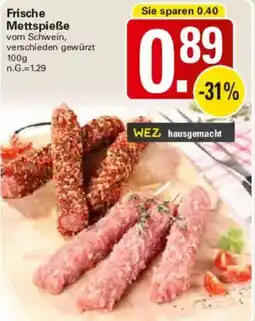 WEZ Frische Mettspieße Angebot