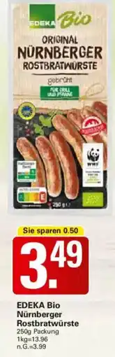 WEZ EDEKA Bio Nürnberger Rostbratwürste Angebot
