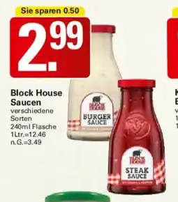 WEZ Block House Saucen Angebot