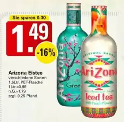 WEZ Arizona Eistee Angebot