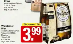 WEZ Warsteiner Bier Angebot