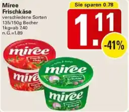 WEZ Miree Frischkäse Angebot