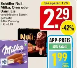 WEZ Schöller Nuii, Milka, Oreo oder Daim Eis Angebot