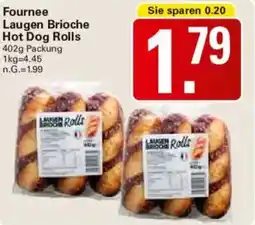WEZ Fournee Laugen Brioche Hot Dog Rolls Angebot