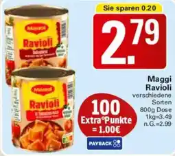 WEZ Maggi Ravioli Angebot
