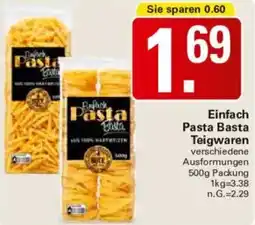 WEZ Einfach Pasta Basta Teigwaren Angebot