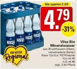 WEZ Vilsa Bio Mineralwasser Angebot