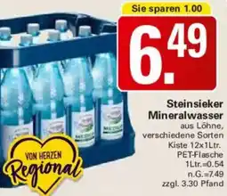 WEZ Steinsieker Mineralwasser Angebot