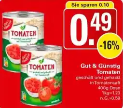 WEZ Gut & Günstig Tomaten Angebot