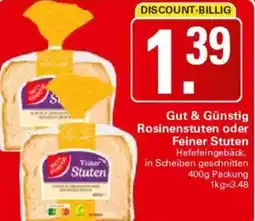 WEZ Gut & Günstig Rosinenstuten oder Feiner Stuten Angebot