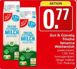 WEZ Gut & Günstig Frische fettarme Weidemilch Angebot