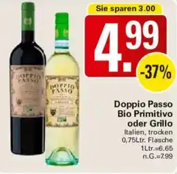 WEZ Doppio Passo Bio Primitivo oder Grillo Angebot