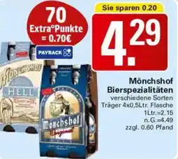 WEZ Mönchshof Bierspezialitäten Angebot