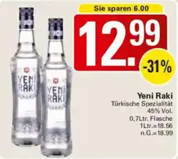 WEZ Yeni Raki Angebot