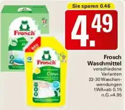 WEZ Frosch Waschmittel Angebot