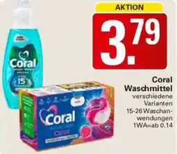 WEZ Coral Waschmittel Angebot