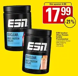 WEZ ESN Isoclear Whey Protein Isolate Proteinpulver Angebot