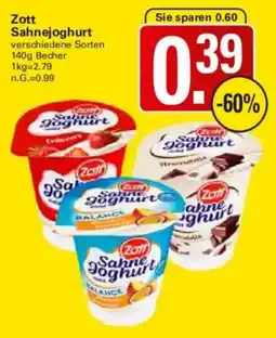 WEZ Zott Sahnejoghurt Angebot