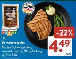 Aldi Süd BBQ Sommersteaks Angebot