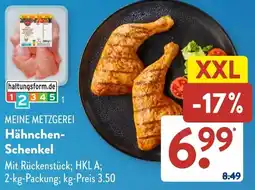 Aldi Süd MEINE METZGEREI Hähnchen Schenkel Angebot