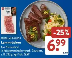 Aldi Süd MEINE METZGEREI Lammrücken Angebot