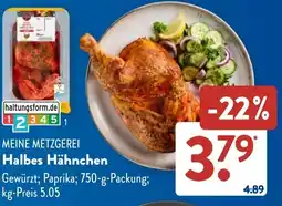 Aldi Süd MEINE METZGEREI Halbes Hähnchen Angebot