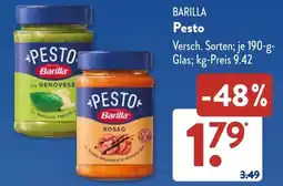 Aldi Süd Barilla pesto Angebot