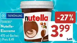Aldi Süd FERRERO Nutella Eiscreme Angebot