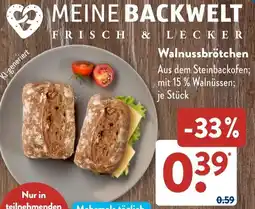 Aldi Süd Walnussbrötchen Angebot