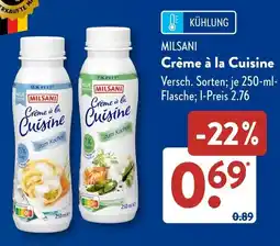 Aldi Süd MILSANI Crème à la Cuisine Angebot