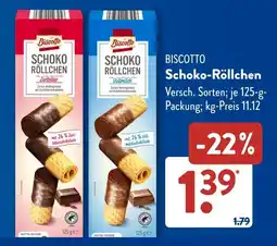 Aldi Süd Biscotto Schoko-Röllchen Angebot