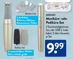 Aldi Süd AMBIANO Maniküre oder Pediküre-Set Angebot