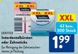 Aldi Süd Dentitex Interdentalbürsten oder Zahnsticks Angebot