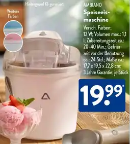 Aldi Süd AMBIANO Speiseeismaschine Angebot