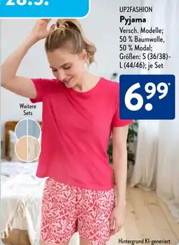 Aldi Süd UP2FASHION Pyjama Angebot