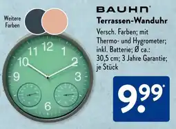 Aldi Süd BAUHN Terrassen-Wanduhr Angebot