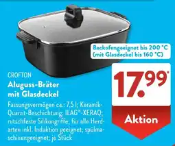 Aldi Süd CROFTON Aluguss-Bräter mit Glasdeckel Angebot