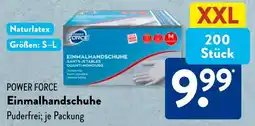 Aldi Süd Power force einmalhandschuhe Angebot