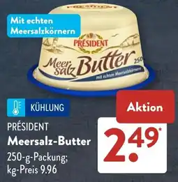 Aldi Süd PRESIDENT Meersalz-Butter Angebot