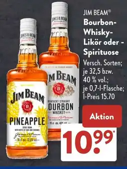 Aldi Süd JIM BEAM Bourbon Whisky Likör oder Spirituose Angebot