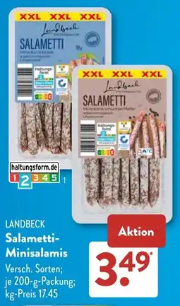 Aldi Süd Landbeck salametti minisalamis Angebot