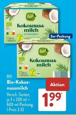 Aldi Süd Bio-Kokosnussmilch Angebot