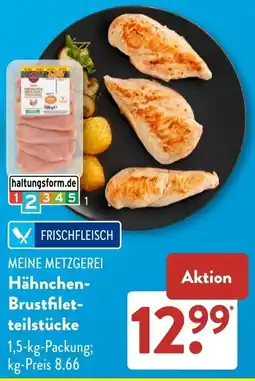 Aldi Süd MEINE METZGEREI Hähnchen Brustfiletteilstücke Angebot