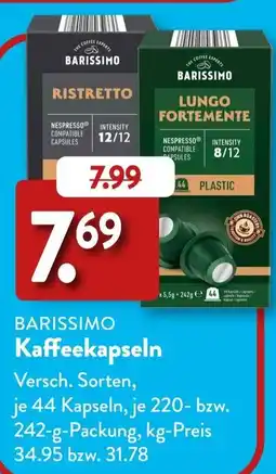 Aldi Süd BARISSIMO Kaffeekapseln Angebot