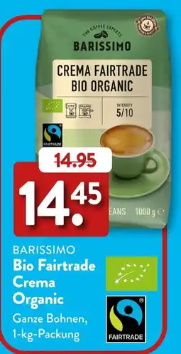 Aldi Süd BARISSIMO Bio Fairtrade Crema Organic Angebot