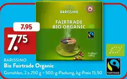 Aldi Süd Barissimo fairtrade bio organic Angebot